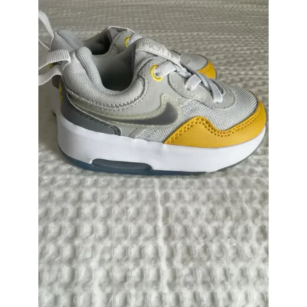 Nike Air Max Motif Toddler Sneakers Gray Yellow Size 4C